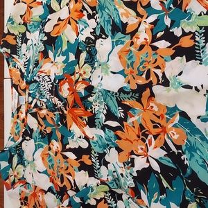 Christopher and Banks Tropical blouse XL